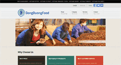 Desktop Screenshot of dongduongfood.com