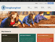 Tablet Screenshot of dongduongfood.com